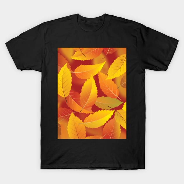 Autumn leaves T-Shirt by Nykos